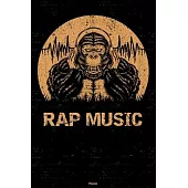 Rap Music Planner: Gorilla Rap Music Calendar 2020 - 6 x 9 inch 120 pages gift