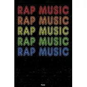 Rap Music Planner: Rap Music Retro Music Calendar 2020 - 6 x 9 inch 120 pages gift