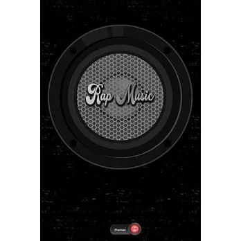 Rap Music Planner: Boom Box Speaker Rap Music Calendar 2020 - 6 x 9 inch 120 pages gift