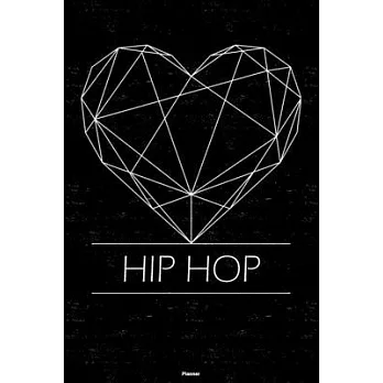 Hip Hop Planner: Hip Hop Geometric Heart Music Calendar 2020 - 6 x 9 inch 120 pages gift