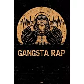 Gangsta Rap Planner: Gorilla Gangsta Rap Music Calendar 2020 - 6 x 9 inch 120 pages gift