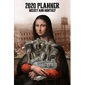 2020 Planner Weekly and Monthly: Harley Davidson Atmopsheric V-Twin Motorcycle Engine Retro Mona Lisa (Jan 1, 2020 to Dec 31, 2020)