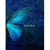 Sketch Book: Cute Butterfly Themed Personalized Artist Sketchbook For Drawing and Creative Doodling