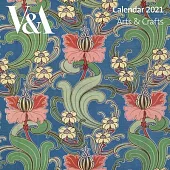 V&a Arts & Crafts Design Mini Wall Calendar 2021 (Art Calendar)