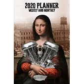 2020 Planner Weekly and Monthly: Harley Davidson Old School PanHead V-Twin Motorcycle Engine Retro Mona Lisa (Jan 1, 2020 to Dec 31, 2020)