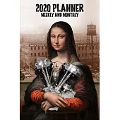 2020 Planner Weekly and Monthly: Harley Davidson Old School Knucklehead V-Twin Motorcycle Engine Retro Mona Lisa (Jan 1, 2020 to Dec 31, 2020)