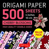 Origami Paper 500 Sheets Cherry Blossoms 4 (10 CM): Tuttle Origami Paper: High-Quality Double-Sided Origami Sheets Printed with 12 Different Designs