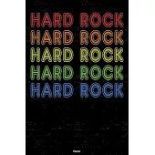 Hard Rock Planner: Hard Rock Retro Music Calendar 2020 - 6 x 9 inch 120 pages gift