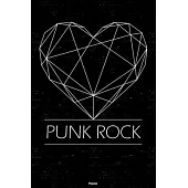 Punk Rock Planner: Punk Rock Geometric Heart Music Calendar 2020 - 6 x 9 inch 120 pages gift