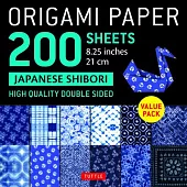Origami Paper 200 Sheets Shibori Patterns 8.25 ( CM): Tuttle Origami Paper: High-Quality Double Sided Origami Sheets Printed with 12 Different Designs