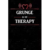 Grunge is my Therapy Planner: Grunge Heart Speaker Music Calendar 2020 - 6 x 9 inch 120 pages gift