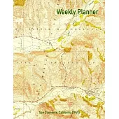 Weekly Planner: San Clemente, California (1949): Vintage Topo Map Cover