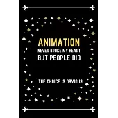 Animation Notebook Stars Cover: Funny Gifts Ideas for Men/Women on Birthday Retirement or Christmas - Humorous Lined Journal to Writing