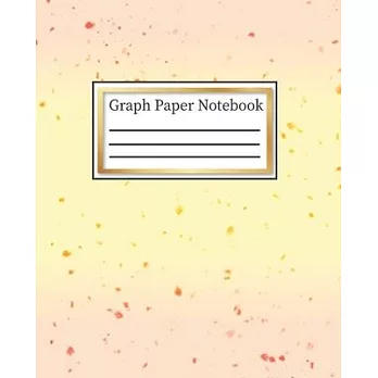 Graph Paper Notebook: 5x5 Grid Paper, Quad Ruled Graphing Composition Book for School College Students: 7.5＂ x 9.25＂ 100 Pages, Pretty Yello