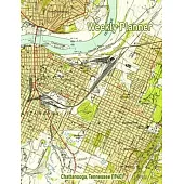 Weekly Planner: Chattanooga, Tennessee (1940): Vintage Topo Map Cover