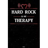 Hard Rock is my Therapy Planner: Hard Rock Heart Speaker Music Calendar 2020 - 6 x 9 inch 120 pages gift