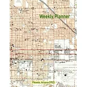 Weekly Planner: Phoenix, Arizona (1952): Vintage Topo Map Cover