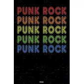 Punk Rock Planner: Punk Rock Retro Music Calendar 2020 - 6 x 9 inch 120 pages gift