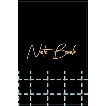Note Book: Black & Gold Note Book/ Journal