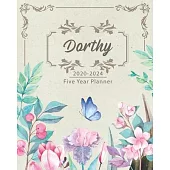 DORTHY 2020-2024 Five Year Planner: Monthly Planner 5 Years January - December 2020-2024 - Monthly View - Calendar Views - Habit Tracker - Sunday Star