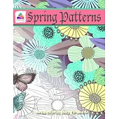 Spring Patterns: spring coloring books for adults
