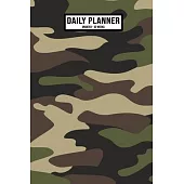 Camo Undated Daily Planner: Undated Daily, Weekly & Monthly Planner / Appointment Calendar - 52 Weeks - 6 x 9