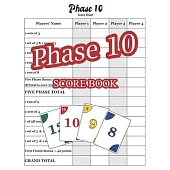 Phase 10 Score Book