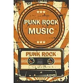 Punk Rock Music Planner: Retro Vintage Punk Rock Music Cassette Calendar 2020 - 6 x 9 inch 120 pages gift