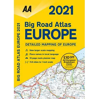 Big Road Atlas Europe 2021