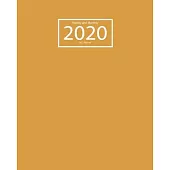 2020 Planner Weekly and Monthly: Jan 1, 2020 to Dec 31, 2020: Weekly & Monthly Planner and Calendar Views: Desert 2