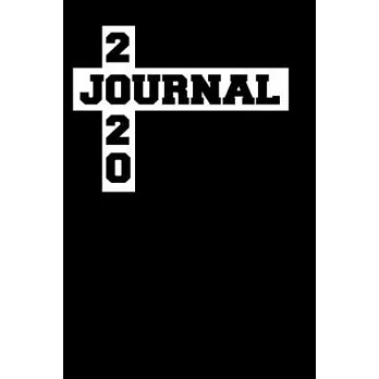Journal 2020: Notebook Lined Journal, 110 Pages, 6＂ x 9＂, black and white, Soft Cover, Matte Finish (journals to write in for women,