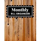 Monthly Bill Organizer: Finance Monthly & Weekly Budget Planner Expense Tracker - Stuff I Need to Organize - Payments Checklist