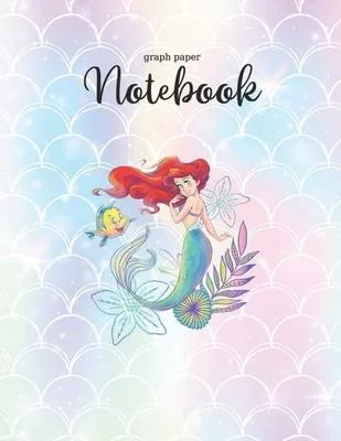 Graph Paper Notebook: Disney The Little Mermaid King Triton Dad Rules Mens Graph Paper Grid Notebook Journal for Student Kid Girl Personal D