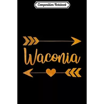 Composition Notebook: WACONIA MN MINNESOTA Funny City Home Roots USA Women Gift Journal/Notebook Blank Lined Ruled 6x9 100 Pages
