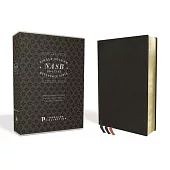 Nasb, Single-Column Reference Bible, Premium Leather, Goatskin, Black, Premier Collection, 1995 Text, Comfort Print