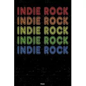 Indie Rock Planner: Indie Rock Retro Music Calendar 2020 - 6 x 9 inch 120 pages gift