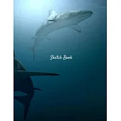 Sketch Book: Shark Themed Personalized Artist Sketchbook For Drawing and Creative Doodling