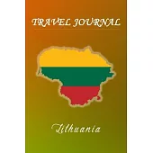 6x9 Travel Journal for Lithuania with 50 Half Blank Pages for pictures, drawings with texts