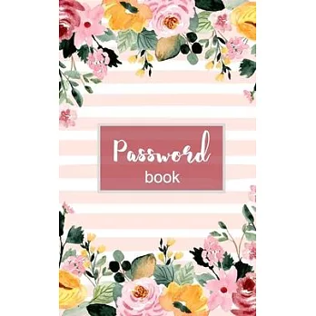 Password Book: Internet Password Organizer 5＂ x 8＂ Small Password Journal and Alphabetical To Protect Usernames and Passwords
