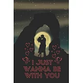 I Just Wanna Be With You: Romantic Moon Light Kisses Classroom Expenses Tracker 6x9 Inches 100 Pages Lovely Gift Idea, Valentine’’s Day, His and