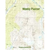 Weekly Planner: Skagway, Alaska (1991): Vintage Topo Map Cover