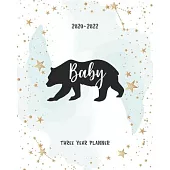 Baby: Bear Portable Format Monthly 36 Months Planner Three Year All View 2020-2022 To Do List Schedule Agenda Logbook Federa