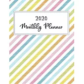 2020 Monthly planner: Weekly and Monthly Calendar Schedule Organizer Jan 1, 2020 to Dec 31, 2020. Rainbow Cover