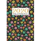 2020 Weekly and Monthly Planner: Organizer- Calendar - For Use With Gel Pens -