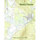 Weekly Planner: Groveton, New Hampshire (1988): Vintage Topo Map Cover