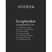 Notebook: Scrapbook Scrapbooking Scrapbooker Lovely Composition Notes Notebook for Work Marble Size College Rule Lined for Stude