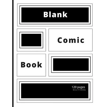 Blank Comic Book: Book for Kids White Paper draw your own Comics - Express Your or Talent and Creativity with This Lots of Pages Comic N