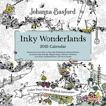 Johanna Basford 2021 Coloring Wall Calendar