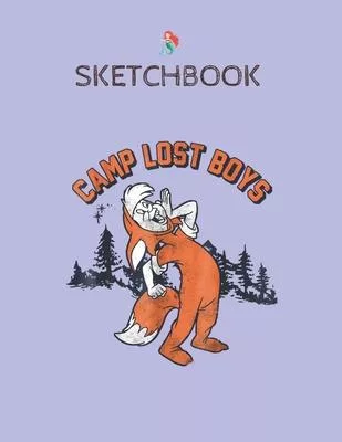 SketchBook: Disney Peter Pan Fox Slightly Camp Lost Boys Graphic SketchBook Blank Unline Notebook for Girls Teens Kids Journal Col