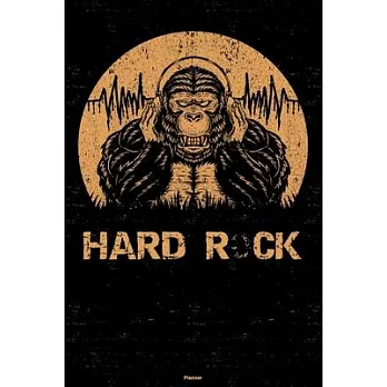 Hard Rock Planner: Gorilla Hard Rock Music Calendar 2020 - 6 x 9 inch 120 pages gift